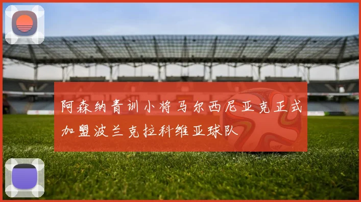 阿森纳青训小将马尔西尼亚克正式加盟波兰克拉科维亚球队